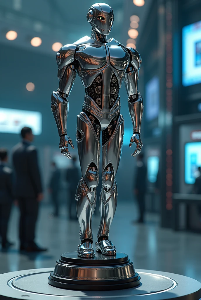 A trophy from a robot championship
