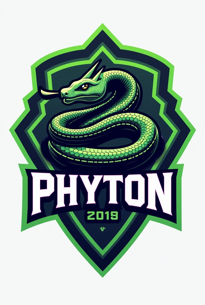 Create a logo for our team on intramural 2024, Team under the college of arts and sciences, CAS Phyton in green and purple color 
