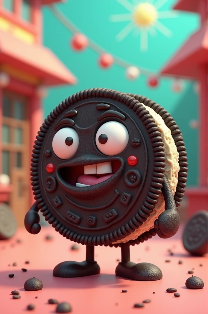 Oreo stuffed cookie 90s style character