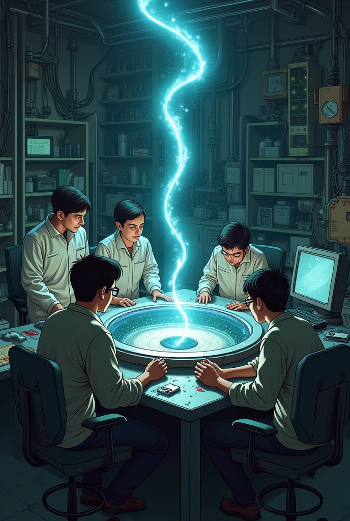 Four science students make blackwhole in their godown in steel box