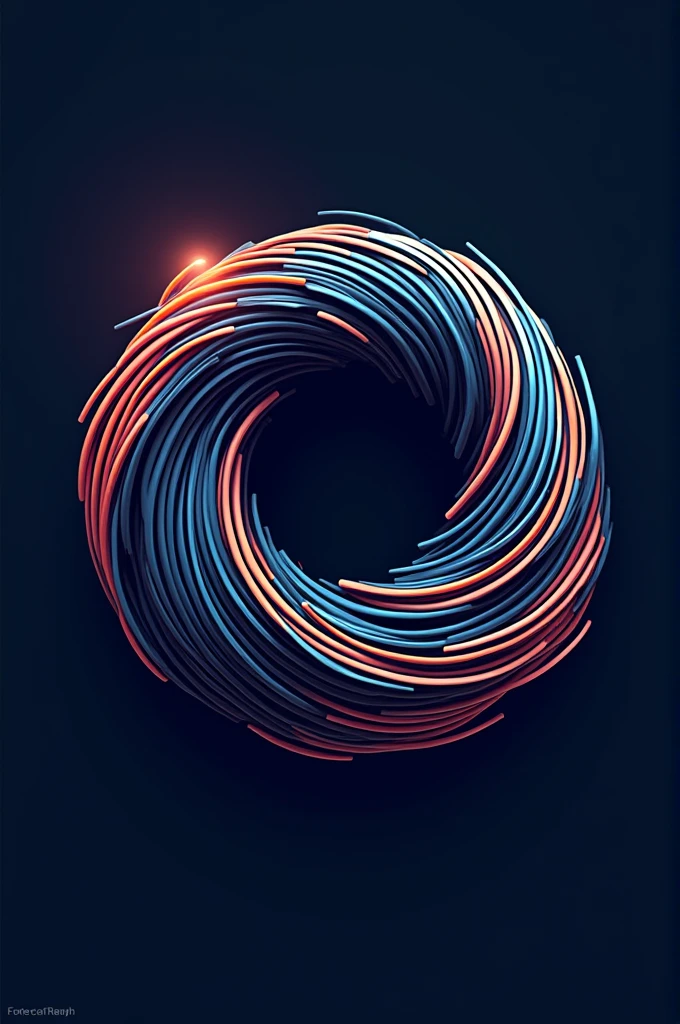 a football team logo but the name is ' Vortex F.C. '