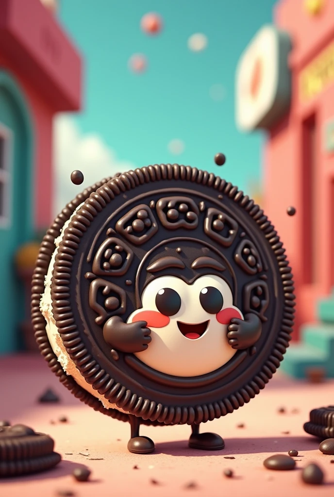 Oreo stuffed cookie 90s style character