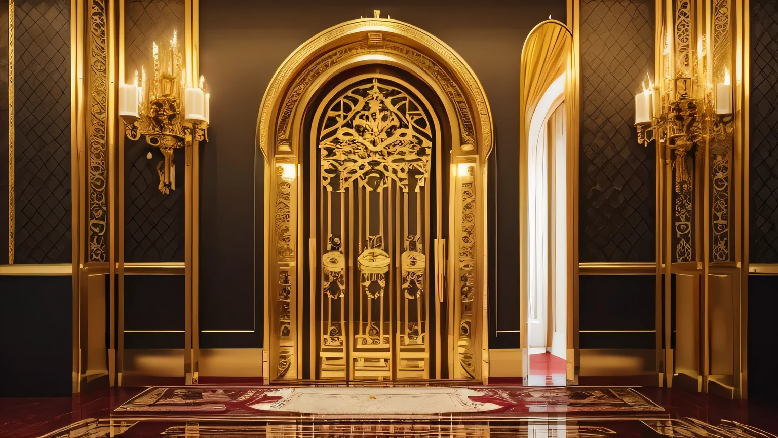 Closed golden door　luxury　Castle　