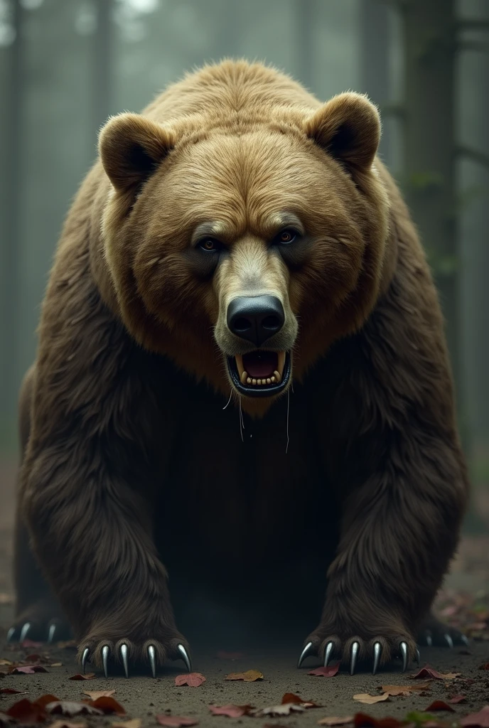 crying bear 
