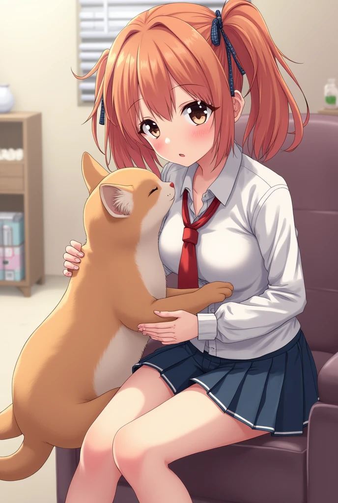 anime girl playing with her pussy