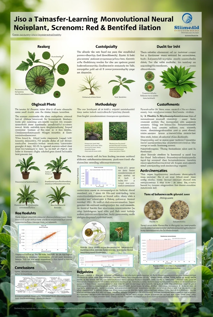 I want to create a poster with topic Enhancing Medicinal Plant Identification Accuracy through Transfer Learning with Convolutional Neural Networks