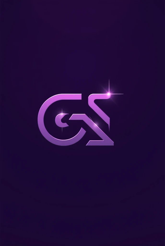Create a logo named GCAS in purple color