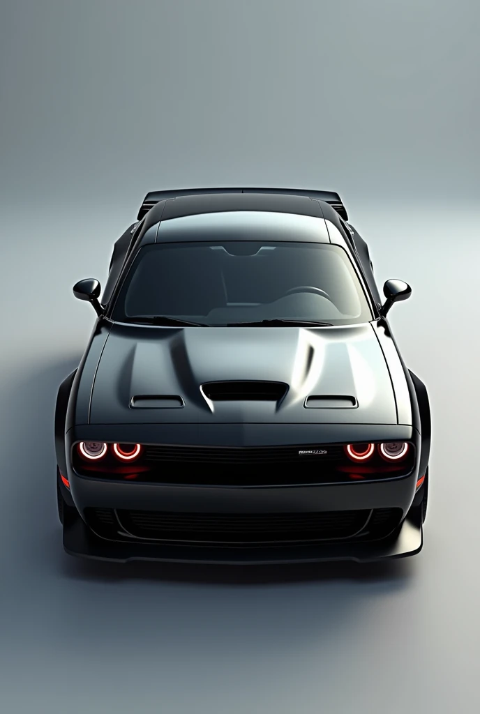 a Dodge Challenger Hell Cat car with a gray background, photo of the concept vehicle!!, High octane photorealistic rendering, gorgeous, vehicle illustration, Photorealistic 3D octane., super scale rendered, Dodge color softening, 8k octane 3d rendering, 2022, hyperreal rendering, 2 0 2 2, battle ram, PBR rendering, | | realistic shading.