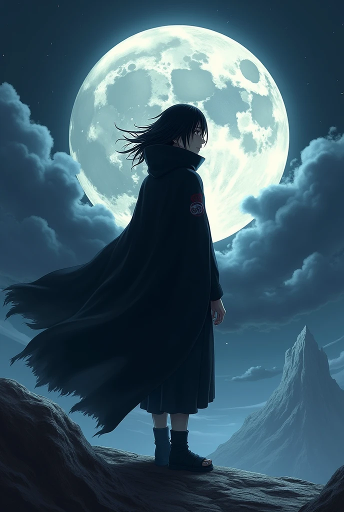 Itachi uchiha in tha moon