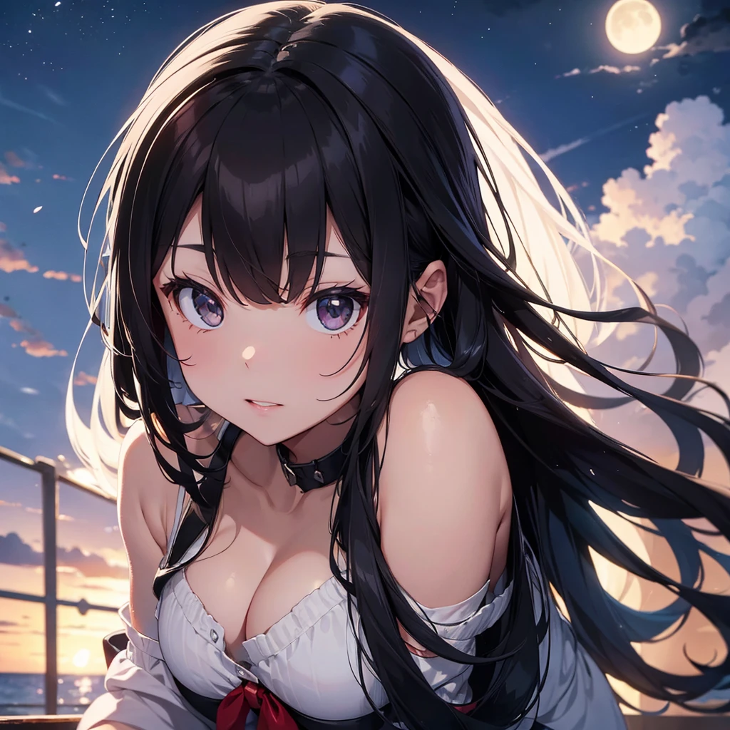 moonlight　Beauty　Long Black Hair