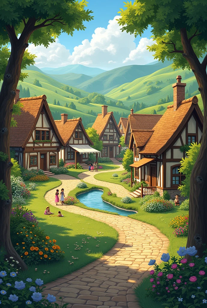 Imagine a quaint village nestled amidst rolling hills, a tapestry of green that stretches as far as the eye can see. The air is crisp and clean, carrying the sweet scent of wildflowers. Cobblestone streets wind through the heart of the village, leading to charming cottages with thatched roofs and colorful window boxes.
Sunlight dances through the leaves of towering trees, casting dappled shadows on the quaint village square. A babbling brook meanders through the center of town, its gentle murmur adding to the peaceful ambiance. The villagers, friendly and welcoming, often gather in the village square to chat, play games, or simply enjoy the serenity of their surroundings.
Imagine a quaint village nestled amidst rolling hills, a tapestry of green that stretches as far as the eye can see. The air is crisp and clean, carrying the sweet scent of wildflowers. Cobblestone streets wind through the heart of the village, leading to charming cottages with thatched roofs and colorful window boxes.
Sunlight dances through the leaves of towering trees, casting dappled shadows on the quaint village square. A babbling brook meanders through the center of town, its gentle murmur adding to the peaceful ambiance. The villagers, friendly and welcoming, often gather in the village square to chat, play games, or simply enjoy the serenity of their surroundings.
Imagine a quaint village nestled amidst rolling hills, a tapestry of green that stretches as far as the eye can see. The air is crisp and clean, carrying the sweet scent of wildflowers. Cobblestone streets wind through the heart of the village, leading to charming cottages with thatched roofs and colorful window boxes.
Sunlight dances through the leaves of towering trees, casting dappled shadows on the quaint village square. A babbling brook meanders through the center of town, its gentle murmur adding to the peaceful ambiance. The villagers, friendly and welcoming, often gather in the village square to chat, play ga