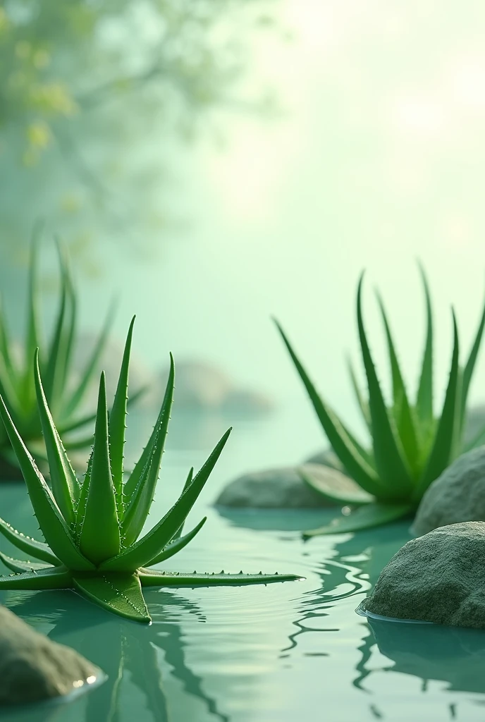 create aloe vera and glycerin background image