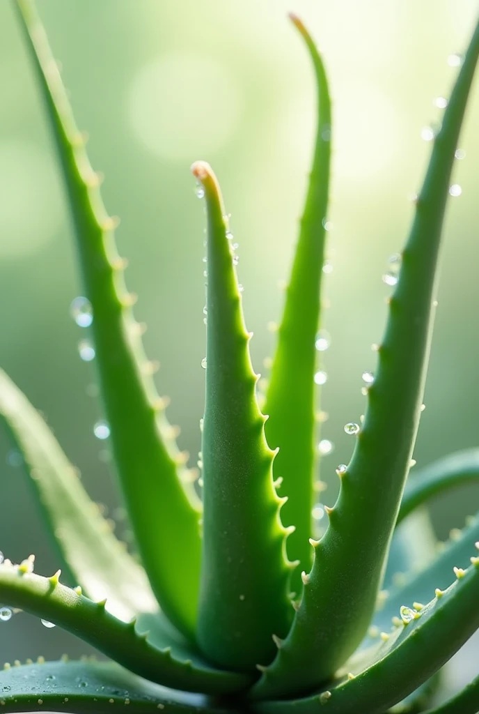 create aloe vera background image, you like dew and glycerin