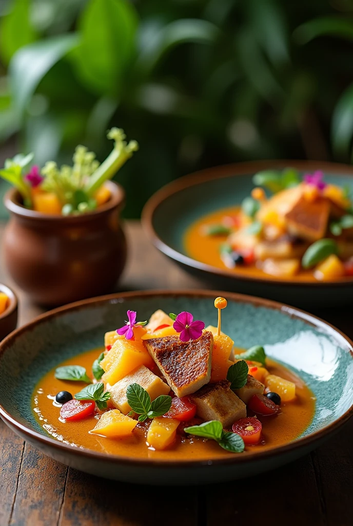 gourmet food inspired by pre-columbian cuisine in colombia