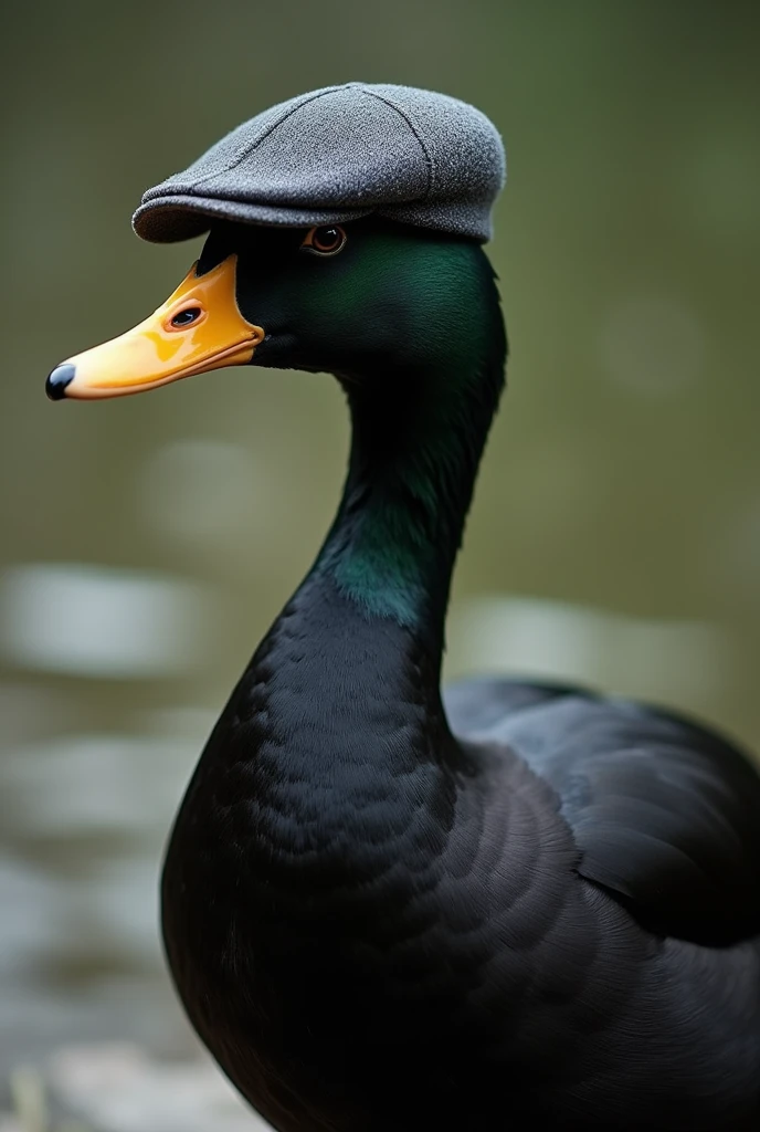 Black duck with cap