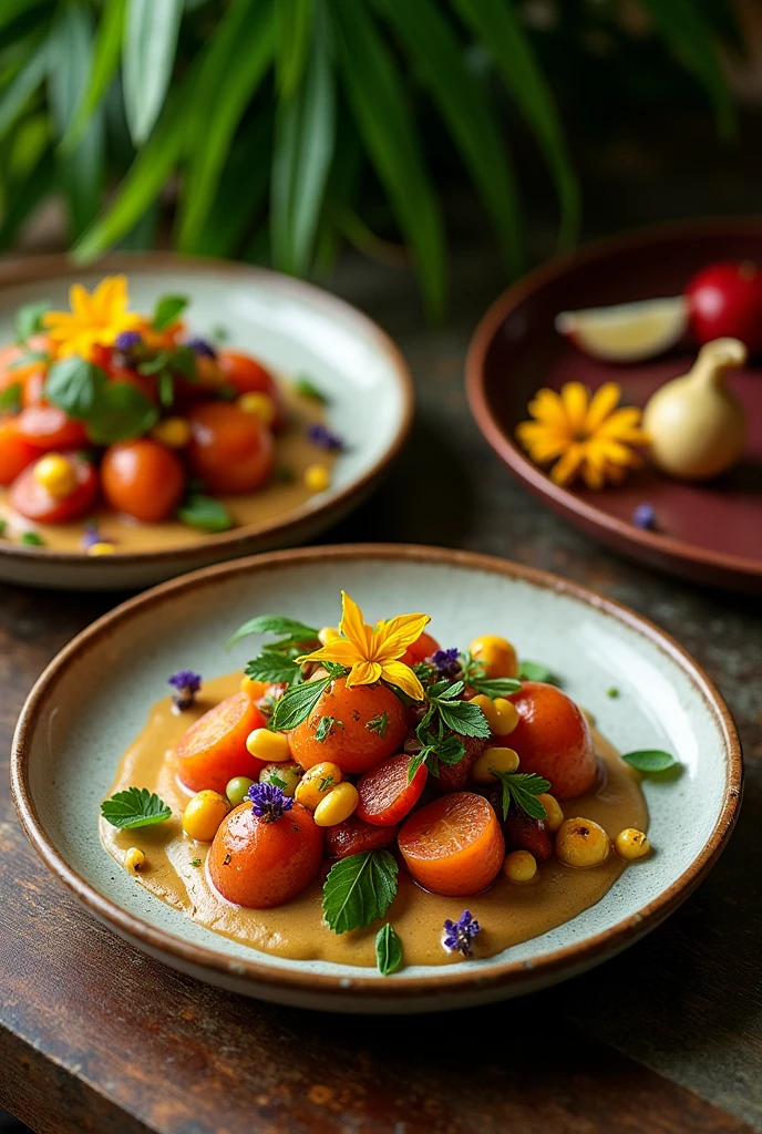gourmet food inspired by pre-columbian cuisine in colombia
