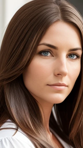 A German woman focus on the face