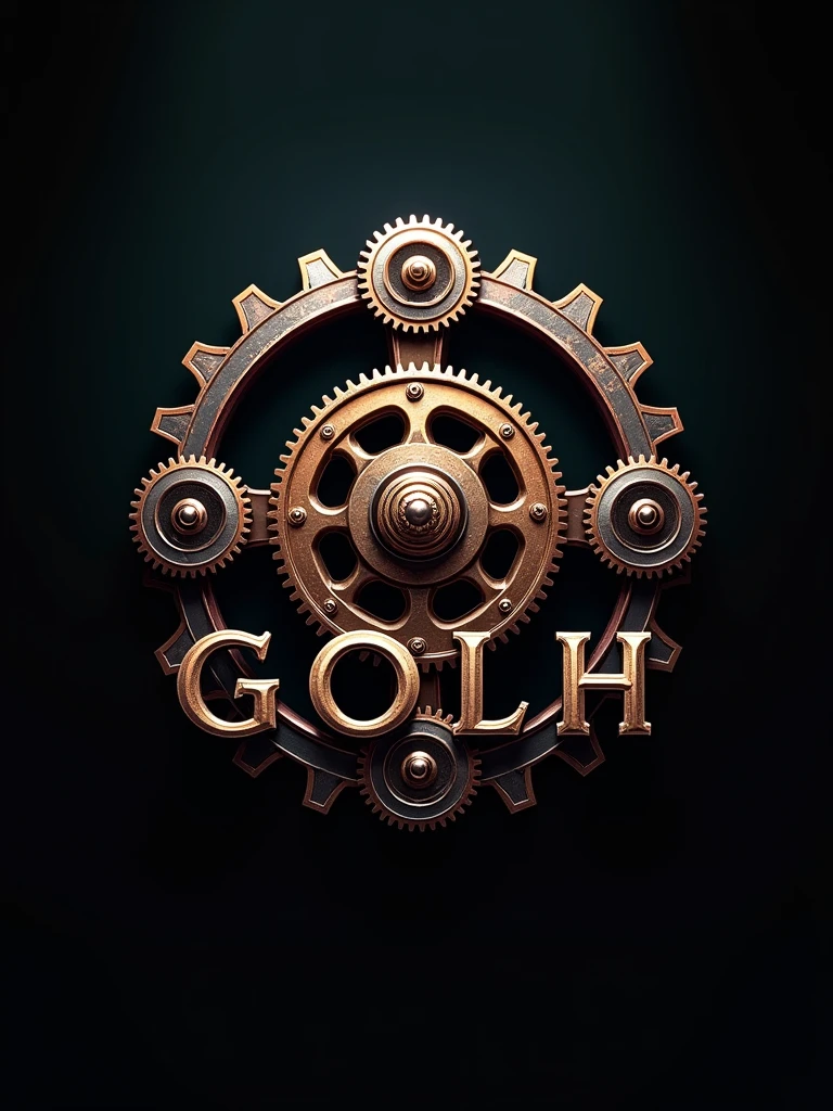 Steampunk based logo for golh