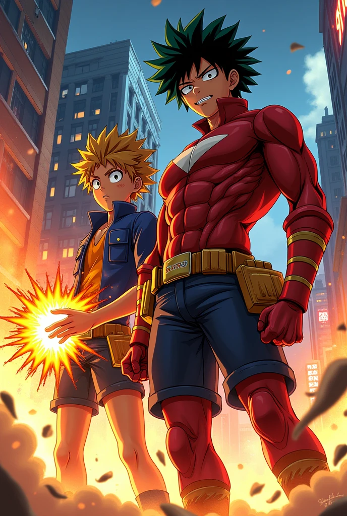 Katsuki Bakugo and Eijiro Kirishima from My Hero Academia by Kohei Horikoshi