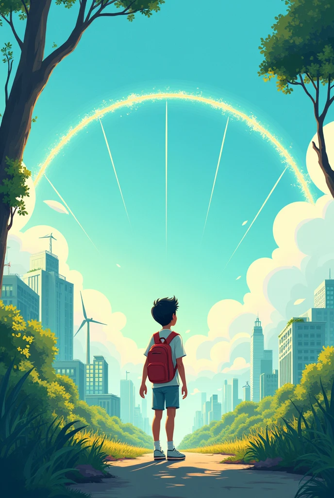 Draw a easy painting on Youth Digital Pathways for Sustainable Development