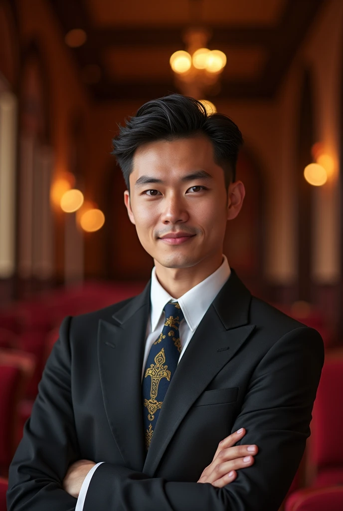 Photo of a charismatic and trustworthy young royal, perfect for promoting the Tiger game and betting houses
