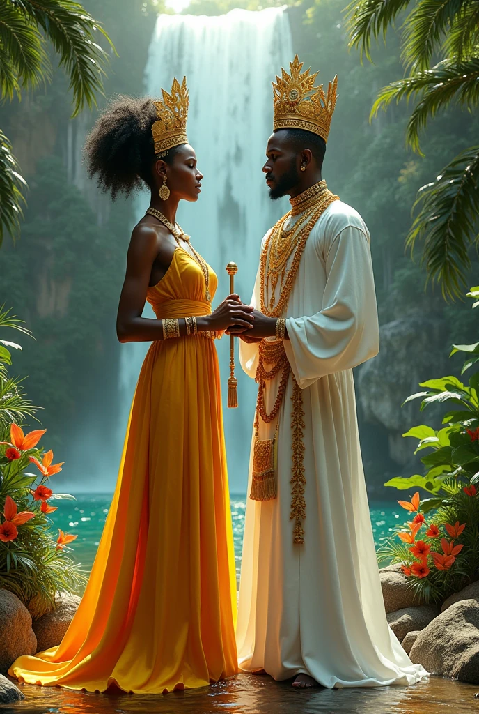 Orishas Oxum and Oxalá together