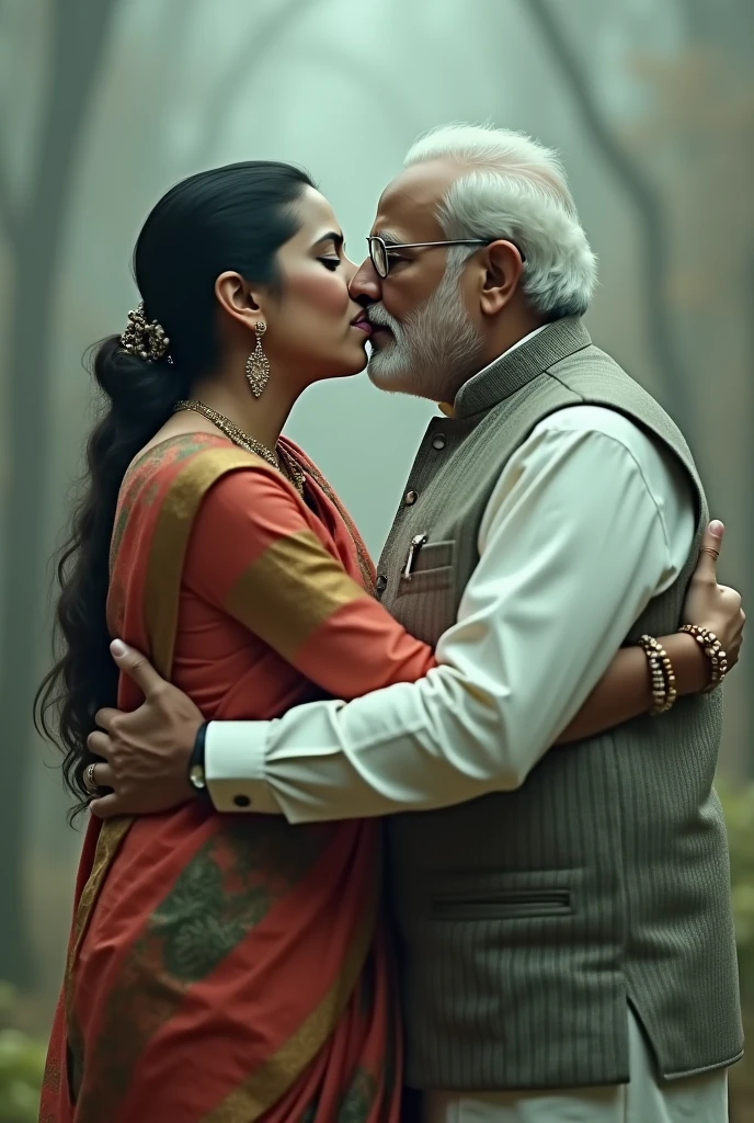 seikh hasina and narendra modi is kissing each other