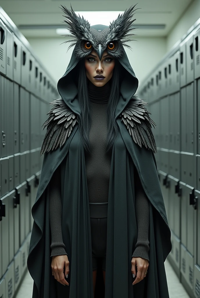 1. **Owl (Strix Virgata): Andrea Davidovics**
   - **locker room**: Clothes in shades of grey, silver and white to evoke the plumage of an owl. A loose cape or velvet cloak with decorative feathers and a hat with pointed ears (like an owl&#39;s hood). A makeup with subtle details on the eyes to imitate the penetrating gaze of an owl.