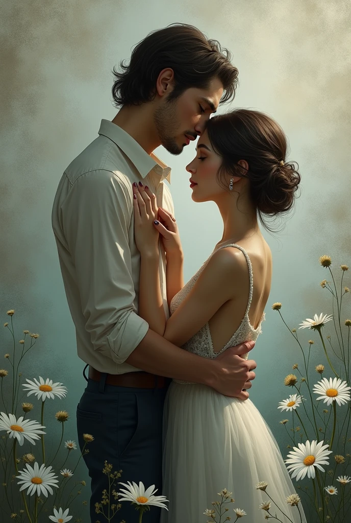 A boy x boy romance book cover that titled “echoes of solitude” the psychologist and the architect tandem (please write the title of the story, make it stylist and also make the background suitable for the title) the bottom man has soft features while the top one has both masculine and feminine features STUPID