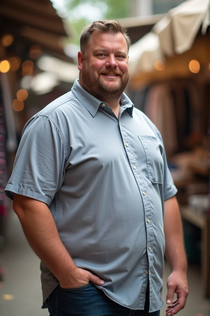 Tomorrow, I need to go to college, so I’m heading to the market to buy a short-sleeve shirt. However, I’m having trouble choosing one. I’m tall and slightly overweight, with a light complexion. Could you help me pick out a suitable short-sleeve shirt?"