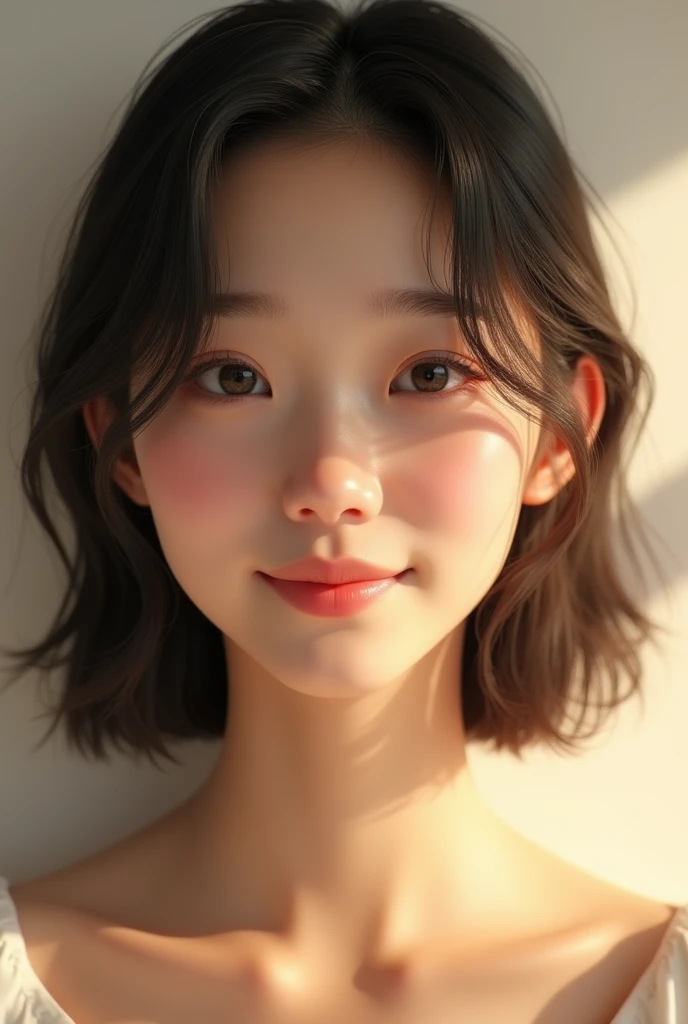 Memory correction：255,Everything modern:1.66，Cute Japanese Women Photos、smile：1.78,20-year-old、oil、One Length Hair＆Straight hair balm：1.55，（photo Realistic：1.4）、（hyper Realistic：1.4）、（Realistic：1.3）、（Smoother lighting：1.05）、（Improving the quality of cinema lighting：0.9）、32K,1 person、20-year-oldの、RealisticIighting， Backlight、The light shines on your face、Ray Tracing、（Bright light：1.2）、（Improvement of quality：1.4）、（Highest quality Realistic textured skin:1.4），fine grain、Detailed face，（smile：0）、（Emphasis on face close-up：1.3）、（Enhances the beauty of skin texture：1.1）（（Extremely precise and accurate anatomy：10））（Enhances the beauty of skin texture：1.1）、Clean and glowing skin、mesh、thin：1.2，（Realistic：1.3）、Realisticなライティング、（Smoother lighting：1.05）、32K，One Japanese woman、fine grain、Detailed face（Film Grain：1.1），（Accentuates body lines：1.1），High resolution、Natural look、Kind eyes、Improve your hair quality