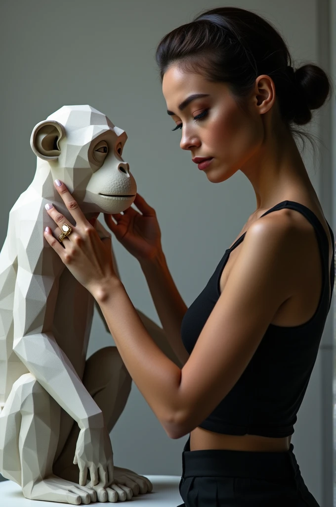 sexy Lady Sculptor
sculpting Polygonal Monkey
simple background