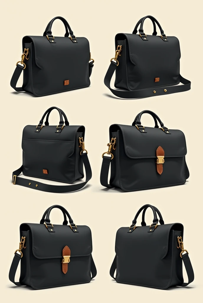 Can you make 2d object survey is detail view Bag for school The theme is black debonair ghilbi version