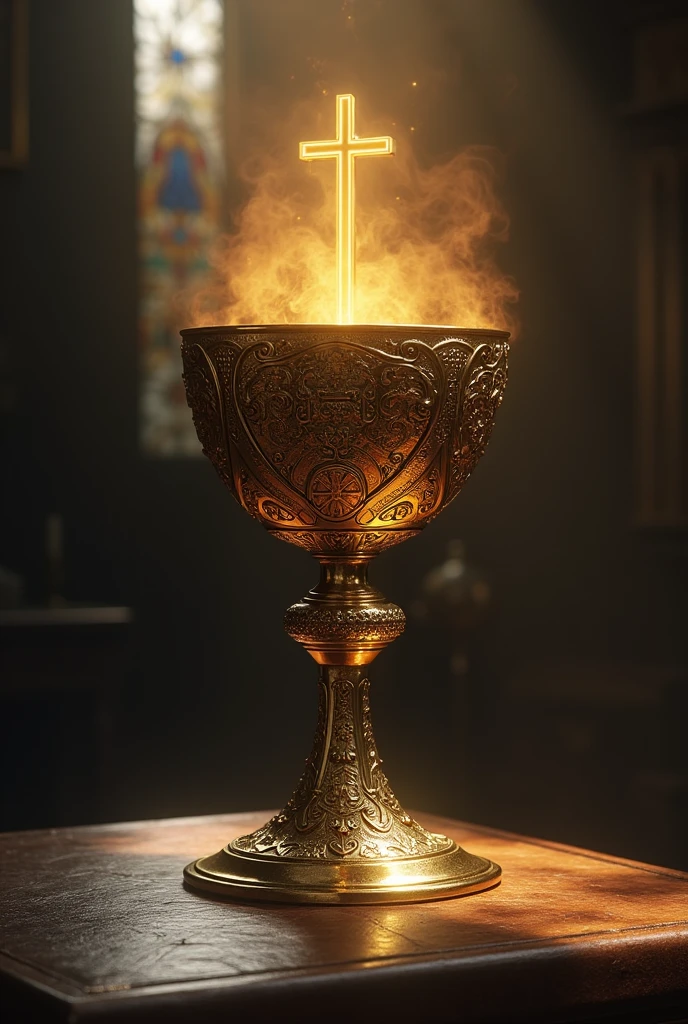 Chalice of the new covenant made by Jesus on the cross