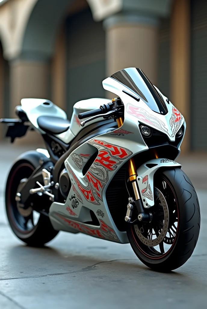 Y100 sport motorcycle with airbrushed coverset