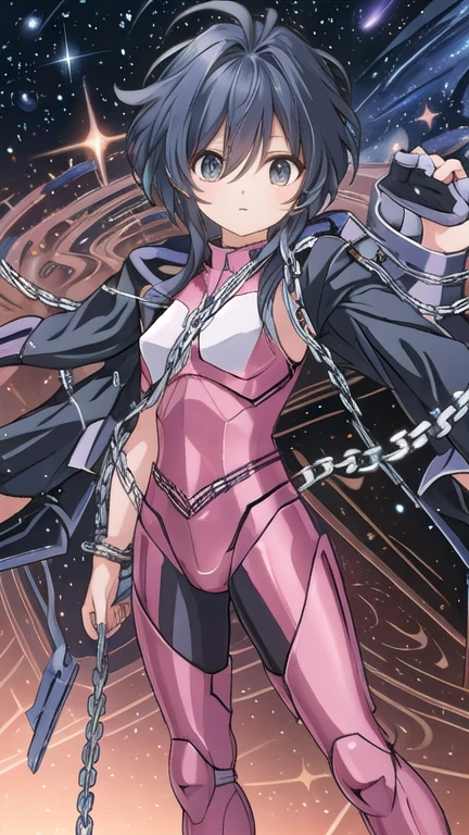 Transformers style,Combat Uniform,Lock, Locks,space ,Andromeda,milky way,(Spiral chain),
8k,masterpiece,Realistic , 