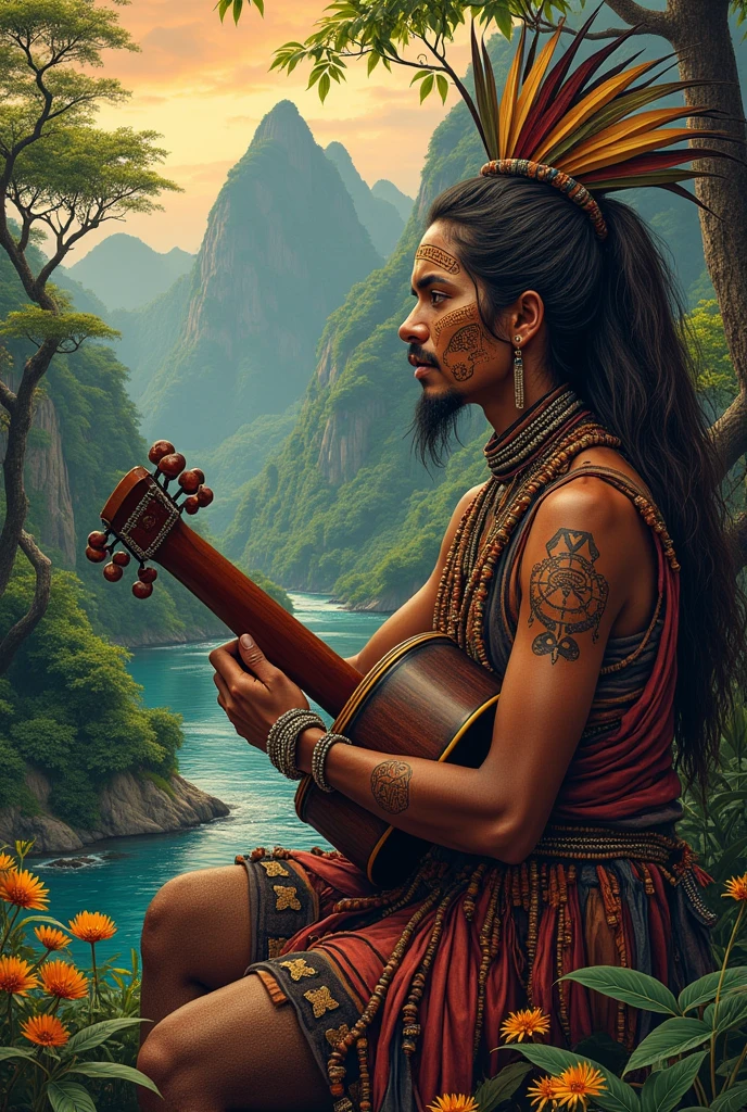 I want you to create a cover that reflects ethnomusicology and folklore.
