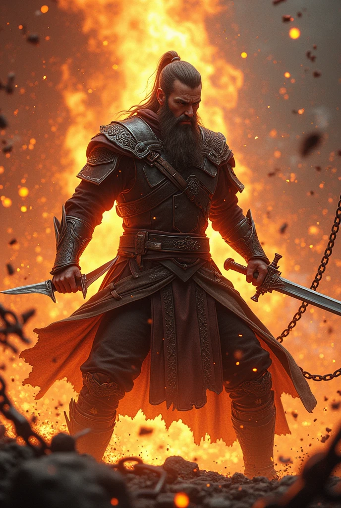 Chain close up、Breaking the Chains、One sword and two cuts、Explosive Flame