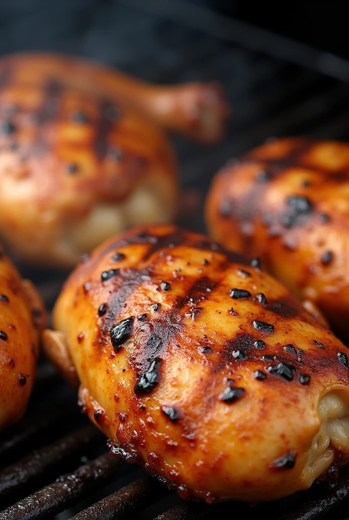 Here is a short video script on tips and tricks for the best chicken grilling:

---

**[Introduction]**

"Hello everyone! Today, We will explore the best tips and ways to grill chicken to make your dish perfect.."

**[Tip 1: Choose Chicken]**

- "Firstly, Choose fresh, whole chicken if possible.. Fresh chicken will have better moisture and richer flavor.."

**[Tip 2: Chicken Marinade]**

- "Marinate chicken for at least 1-2 hours before grilling to let the spices soak in.. Use spices like garlic, onion, pepper, salt, and favorite herbs for added flavor."

**[Tip 3: Dry Chicken Skin]**

- "Before baking, Dry the chicken skin by wiping it clean with a paper towel.. The dry skin will be crispier and tastier when grilled.."

**[Tip 4: Cooking and Baking]**

- "Bake chicken at 180-200°C (350-400°F). If possible, Use a convection oven for more even, crispier chicken.."

**[Tip 5: Baking Time]**

- "Baking time is typically about 20 minutes per pound. (450g). Use a food thermometer to check the internal temperature of the chicken., should reach at least 75°C (165°F)."

**[Tip 6: Let the Chicken Rest]**

- "After baking, Let the chicken rest for about 10 minutes before cutting.. This helps the water in the chicken to be evenly distributed and not dry out.."

**[End]**

- "So there you have it, tips and tricks for grilling perfect chicken.! Hope this video helps you make great grilled chicken. Don&#39;t forget to follow and share.!"

--- Hope this script helps you create engaging and useful videos!