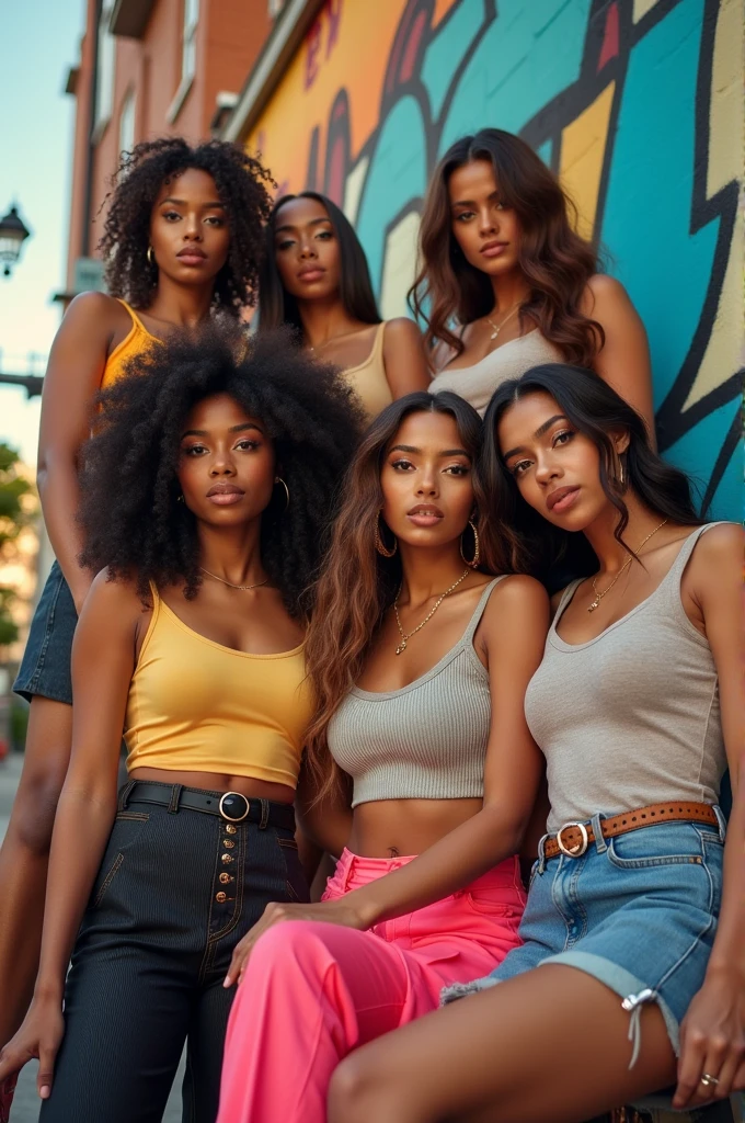 Hot girls group photo