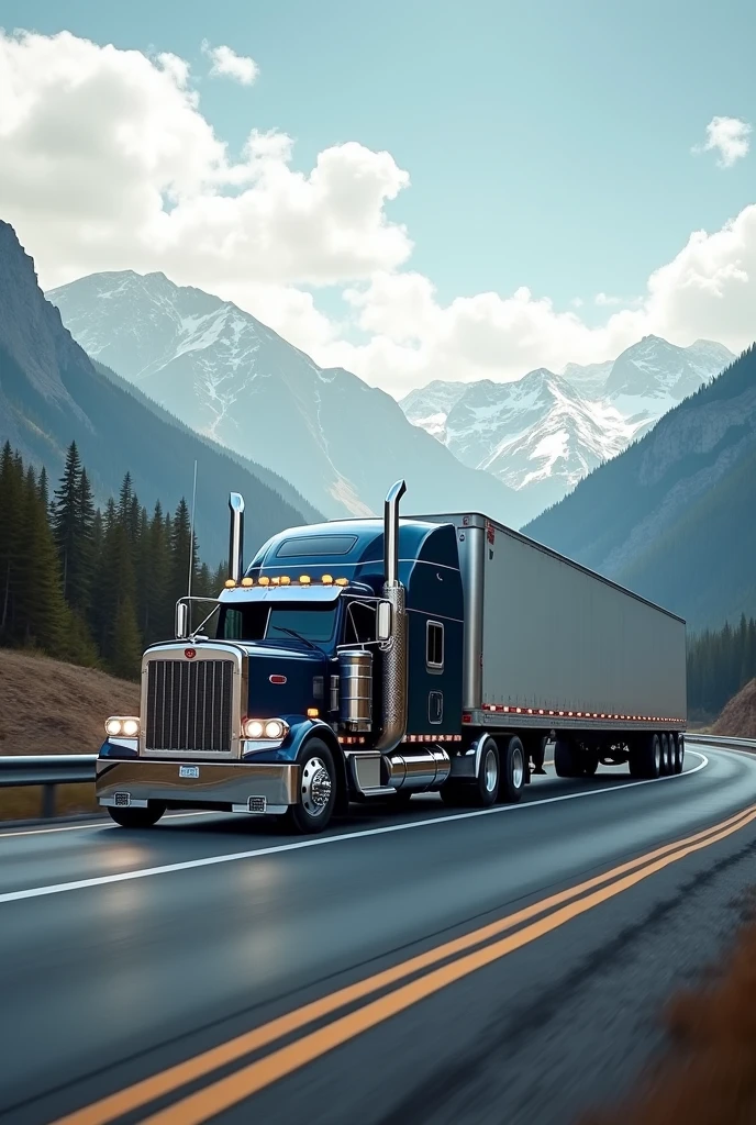 Truck canada with trailor 