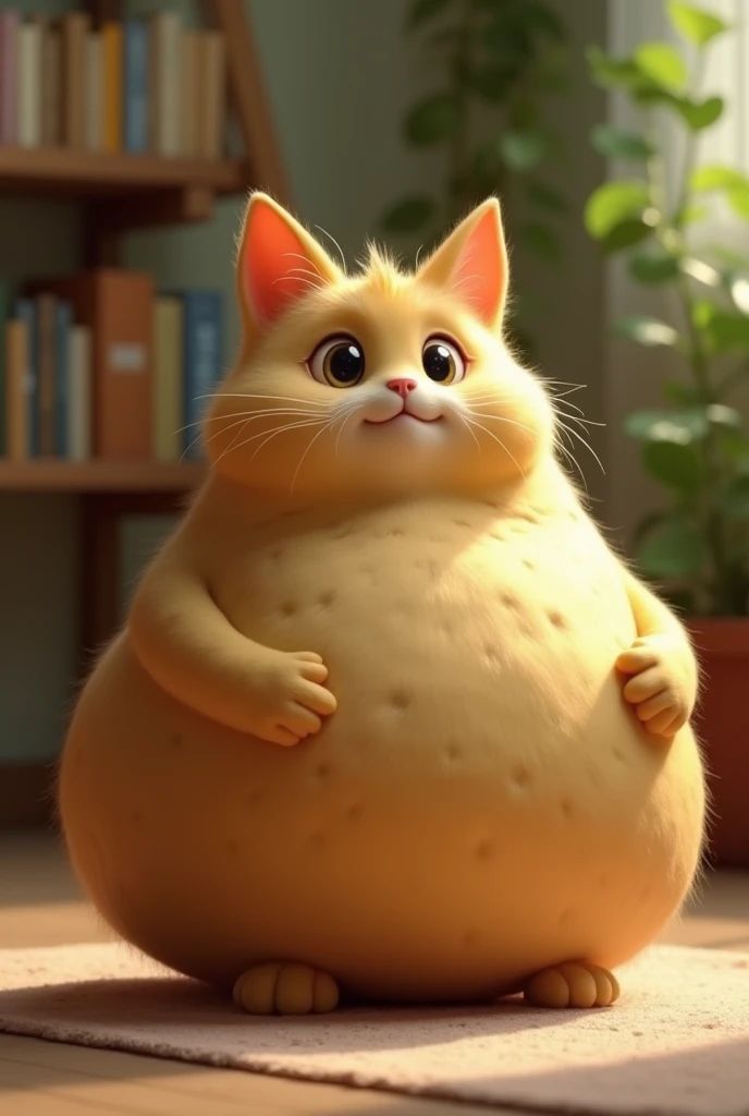 MAKE A FURRY WOMAN. Now make her 20kg heavier. Now She is eating cakes. Now she gained 30kg And then she gained 50kg. And after months She gained 100kg