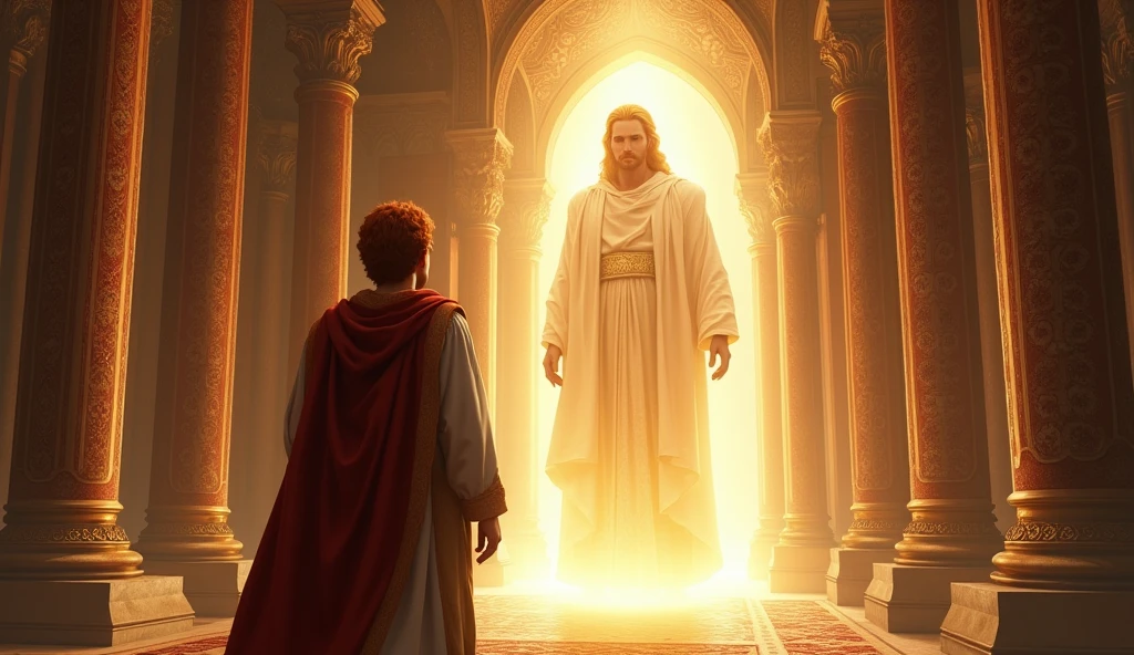 biblical history: GOD made a covenant with King David WHO WAS REDHEAD revealing that, of his lineage, an eternal king would come. APPEARING IN HIS PALACE
