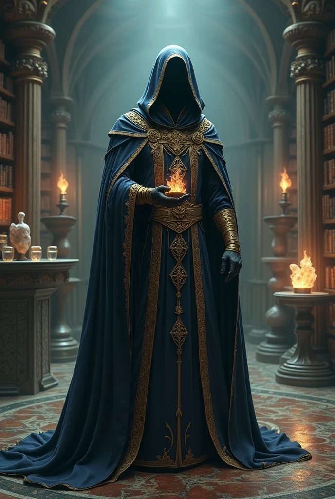 Mysterious royal sorcerer wizard image, not so fiction