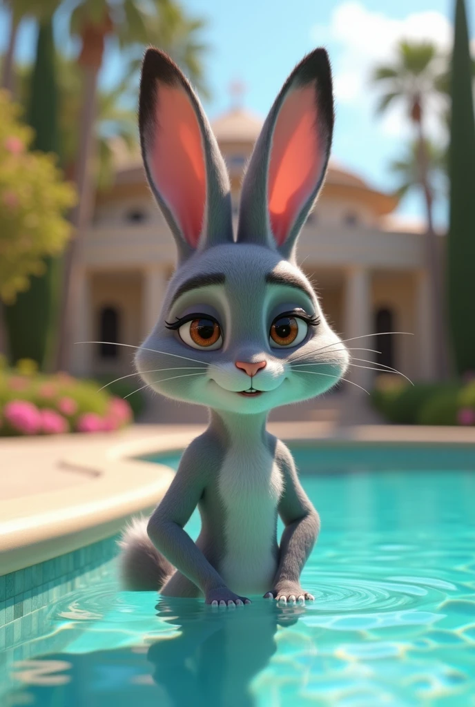 (((score_9, score_8_up,score_7_up,score_6_up,score_5_up,score_4_up, epic-Ultra-HD-details, epic-Ultra-HD-highlights, ultra-realism, upscaled-resolution, source_furry, lit, cutesie)))
solo (Anthro female judy hopps from Zootopia),
(naked, (large boobs:1.5) having fun, young, body fur, fur tufts, fur fluff, rabbit tail, whiskers, happy, round eyes, closed eyes, big eyes, glistening eyes, big eyelashes, very cute, full body, very sexy body, very sexy, looking at viewer, standing, swimming pool, mansion, sunny day)Grey skin, Slender, big tits
BREAK
(detailed background, depth of field, half body shadow, sunlight, ambient light on the body), (intricate:0.7)
((cinematic light, vivid colors like HDR+, sharp focus))
\\ Made with ONE FOR ALL checkpoint by Chaos Experience @ https://civitai.com/user/ChaosExperience/ \\