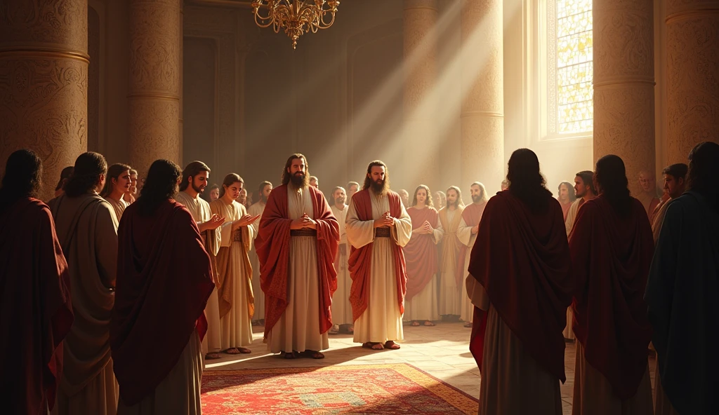 biblical history:The prophets, like Isaiah, talking in the temple consecrating with