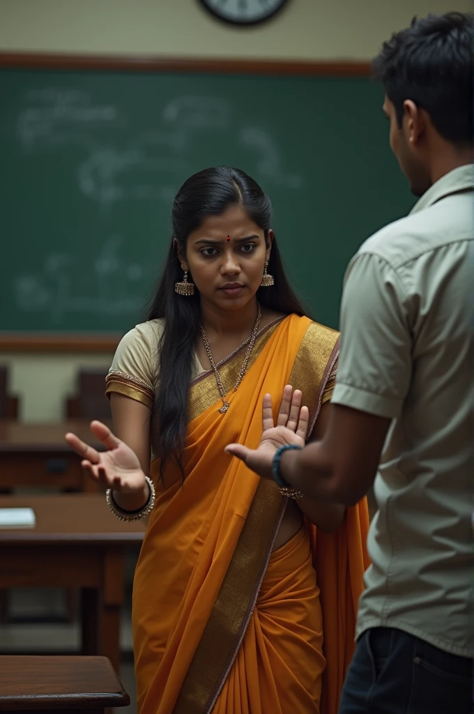 Tamil married woman students palm punishment by male teacher 