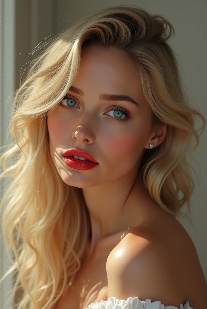 a sexy blonde woman 
