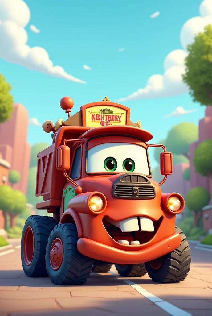 A cartoon truck