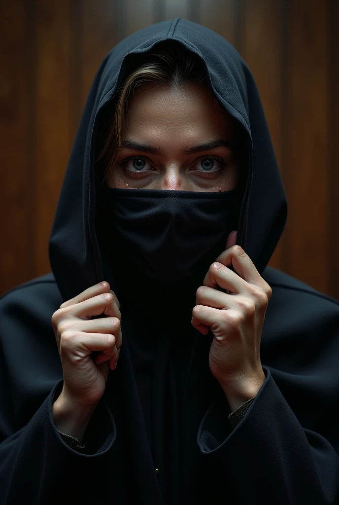 The revelation of the true identity of the prosecutor (someone taking off half of their mask"
